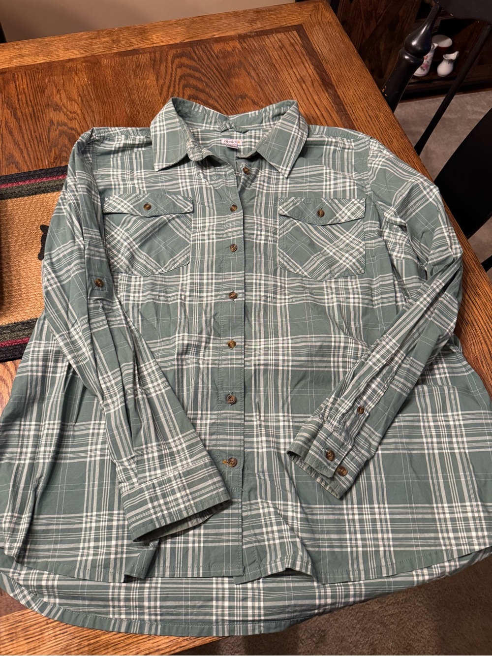 Carhartt Women's Sage Plaid Button-Down Work Shirt